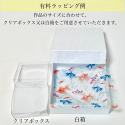 木桶で泳ぐ金魚（琉金 紅白1匹、出目金 1匹、和金4匹）ミニチュア 9枚目の画像