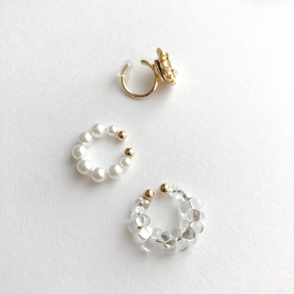 EAR CUFF＆EARRING:「Half moon」tears of the moon 3枚目の画像