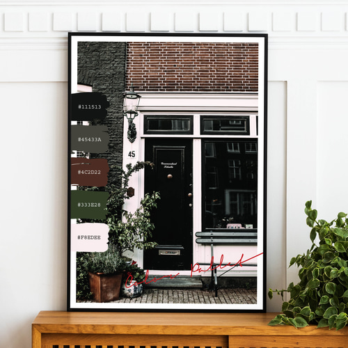 アートポスター インテリアポスター カラーパレット L判 ハガキ