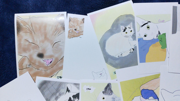 【 猫のポストカード 選べる4＆7枚セット＊ 】 可愛い 猫好き ポストカード 3枚目の画像