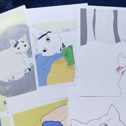 【 猫のポストカード 選べる4＆7枚セット＊ 】 可愛い 猫好き ポストカード 4枚目の画像