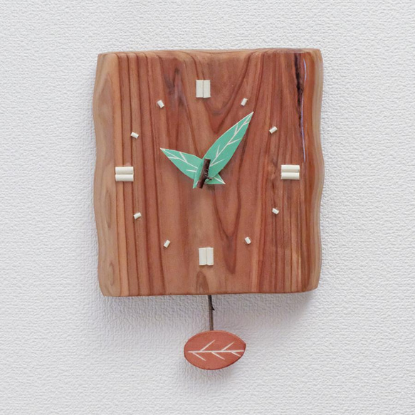 　木の振り子掛時計 1枚目の画像
