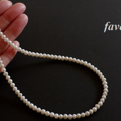 【再販】ベビー淡水パールロングネックレス 14Kgf（100㎝） 11枚目の画像