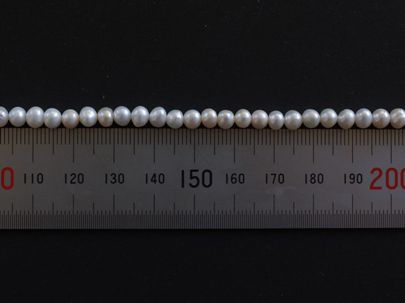 【再販】ベビー淡水パールロングネックレス 14Kgf（100㎝） 10枚目の画像