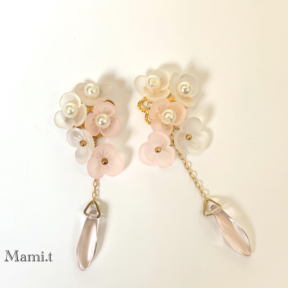 《Mami.t》   ちいさなお花のイヤリング/ピアス 3枚目の画像