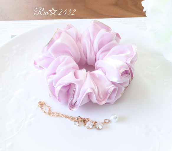 ハンドメイドシュシュオーロラレースオーダーページ