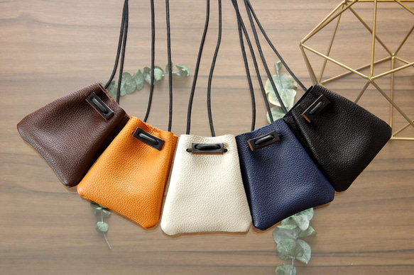 LIONA》レザーネックポーチ 《5colors》 ポシェット KIKUCHI LEATHER