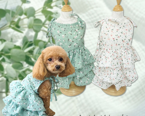 687→姫キャミワンピ/ブルーグリーン/MSサイズ/犬服/ハンドメイド犬服 a3ffed8d9925cfcfb267c3185074c3