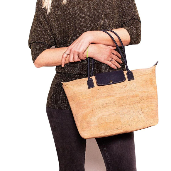 ポルトガル産コルク樹皮 ＰＬ-1002-103Ｌ ポルトガルから直輸入】コルク製 トートバッグ トートバッグ