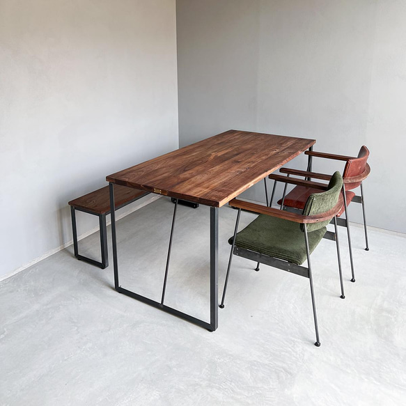 ＼送料無料／[Dining Table (IR_LG_L)]ダイニングテーブル サイズ選択可能 網棚追加可能 -31- 4枚目の画像