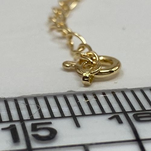 k18YG AU750 18金 幅1ミリ 5センチ分のイエローゴールド 延長