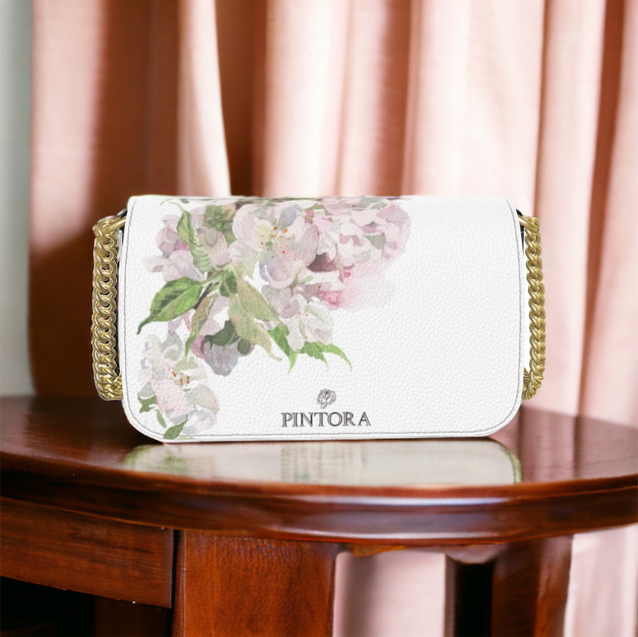 【受注製作】牡丹桜フォールドオーバー・クロスボディバッグ