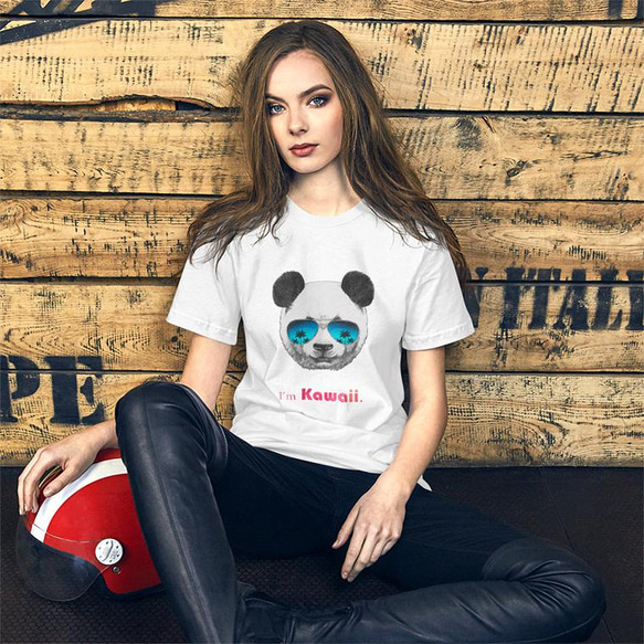 ユニセックスTシャツ【I'm Kawaii Panda】メンズ・レディース対応 2枚目の画像