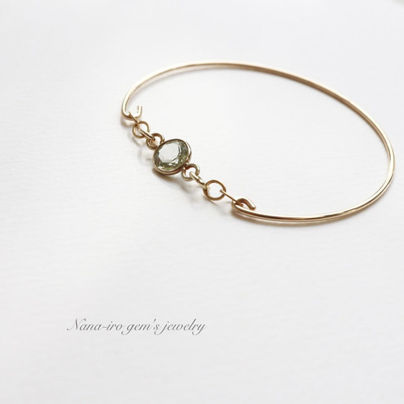 14kgf skybluetopaz bangle 18枚目の画像