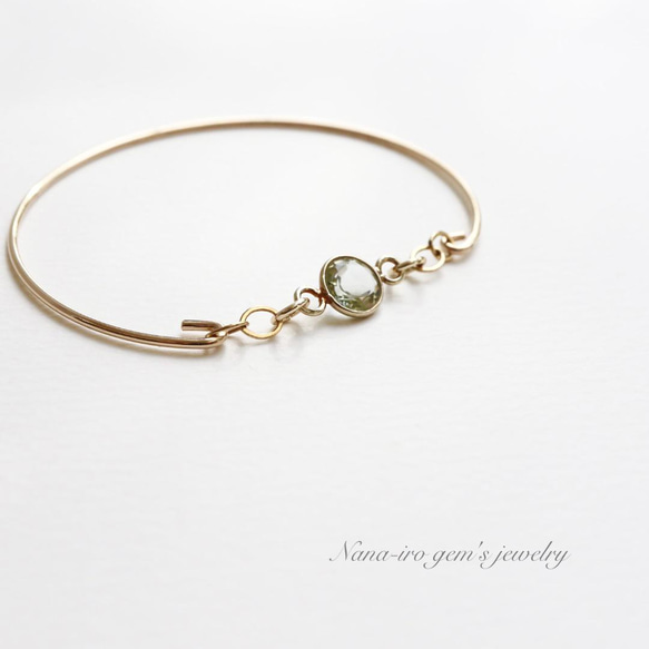 14kgf skybluetopaz bangle 1枚目の画像