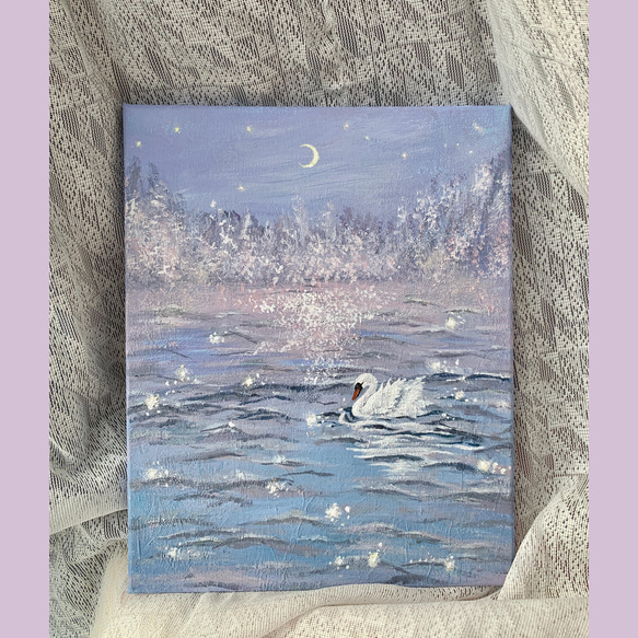 10%off 夢と白鳥の湖 Dream & Swan lake 原画 絵画 絵画