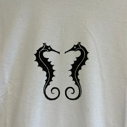 hermut lang タツノオトシゴtシャツ hermut lang タツノオトシゴtシャツ