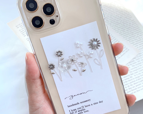 iPhone シルバー まるで金属のようなiPhoneケース】iPhoneケースカバー（シルバー