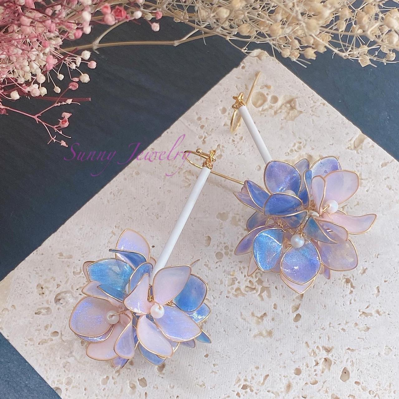 KAORUK18ピアス　アジサイ KAORUK18ピアス アジサイ