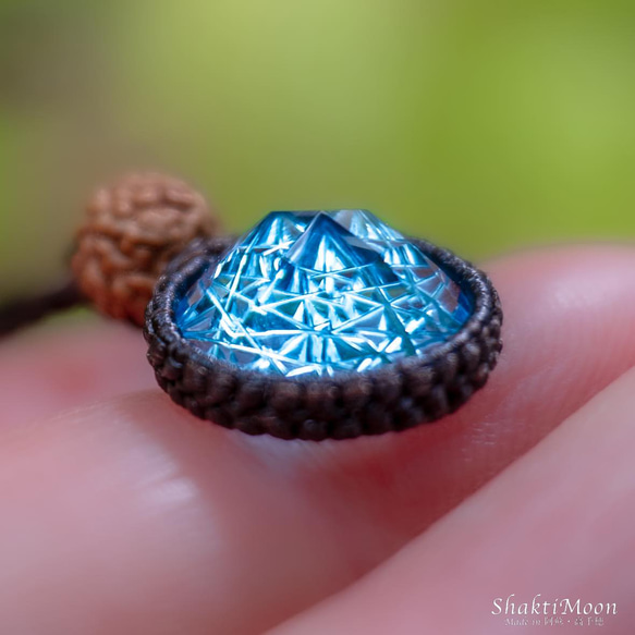 【レア・希少！仕事・恋愛・縁・チャンスを手にしたいあなたへ！11月誕生石・ブルートパーズとルドラクシャのお 1枚目の画像
