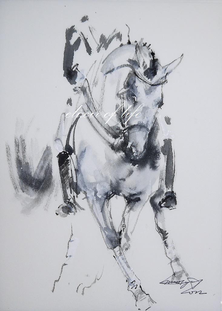 絵画　馬
