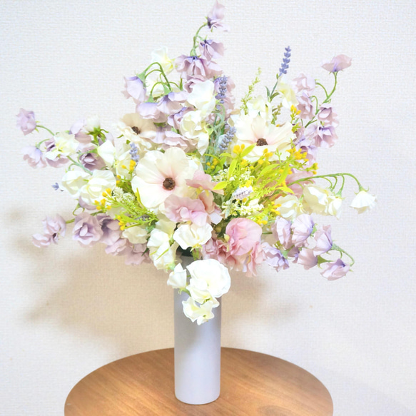 スイートピーのブーケ＆ブートニア 