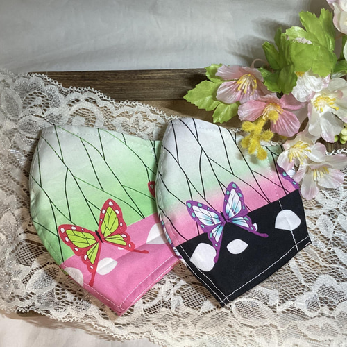 新柄✨】蝶の羽デザイン〜紫系(タイプ⑧)蝶柄大人気‼︎ 蝶 鬼 〈サイズ