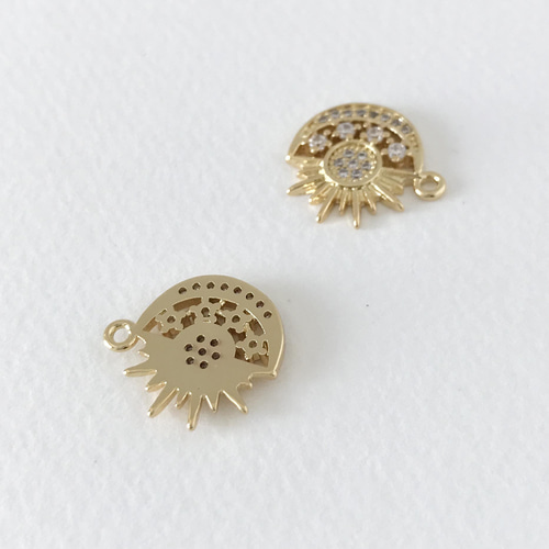 太陽と月のチャーム】1個 #2-159 チャーム karikari 通販 13652828