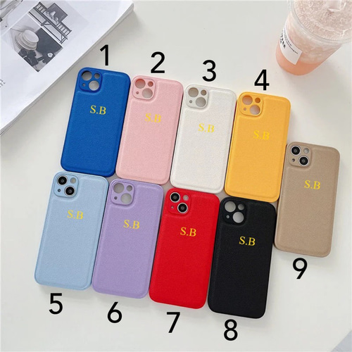 カスタム自由♡名前やイニシャルでつくるオーダースマホケース！名入れ