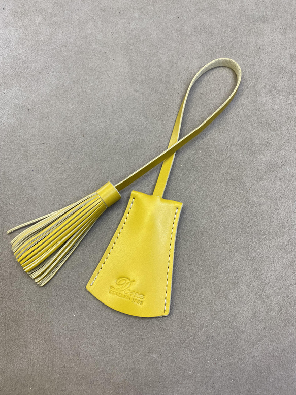 Italian leather Bell型keyケース＆フリンジタッセルチャーム 1枚目の画像