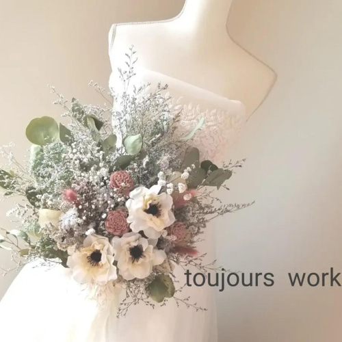 ◇アネモネブーケ◇spring◇パンパスグラス◇ウェディングブーケ  