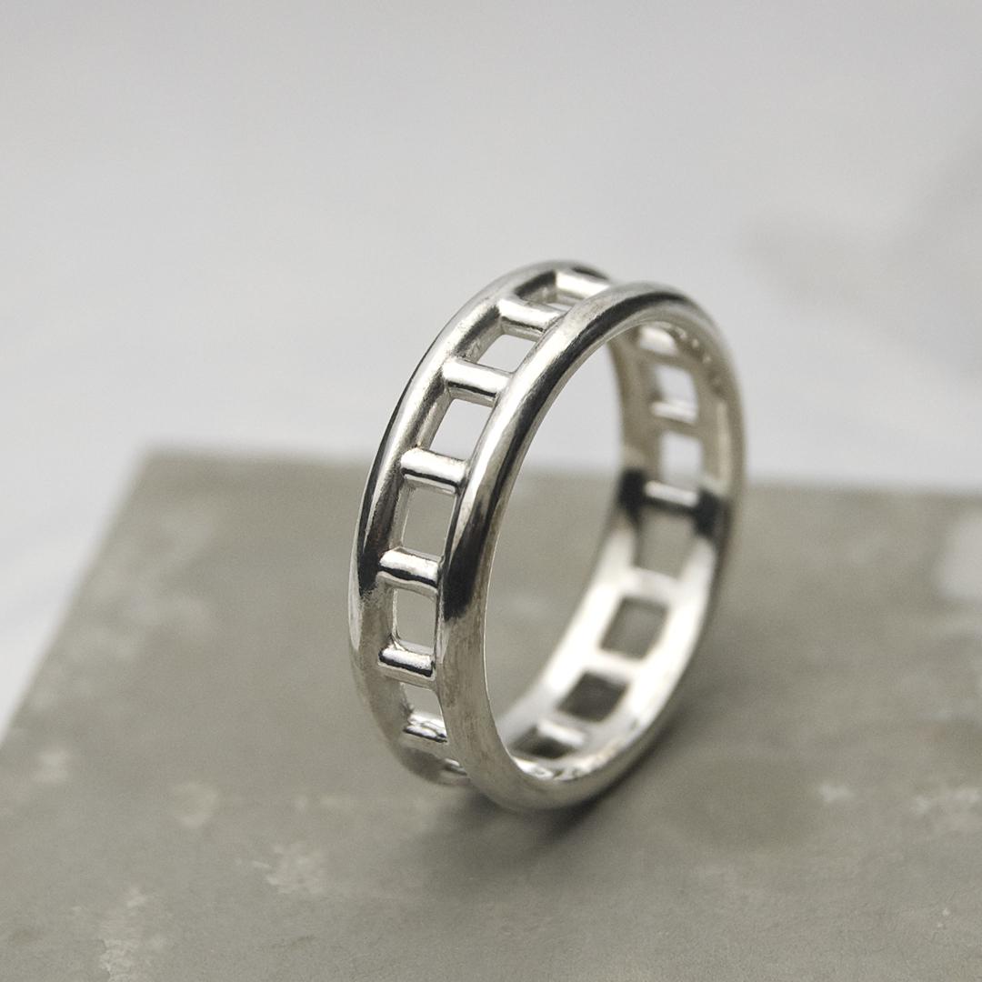 鏡面 RH.Pラダーリング 5.7mm幅 グロス｜RH.P RING sv｜712