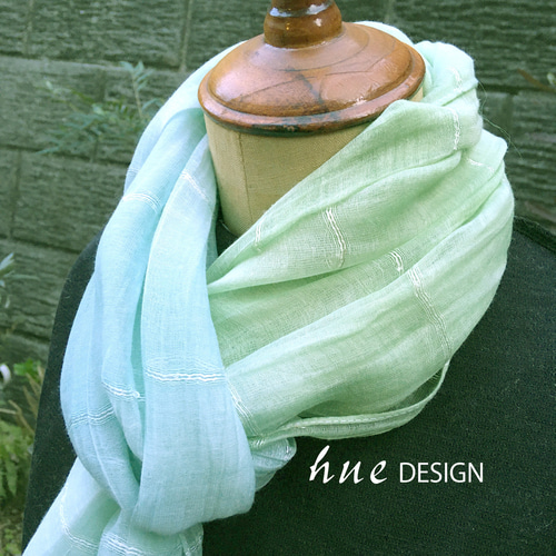 ストール/スカーフ 手染めインドシルク綿ストールno.245 大判silk