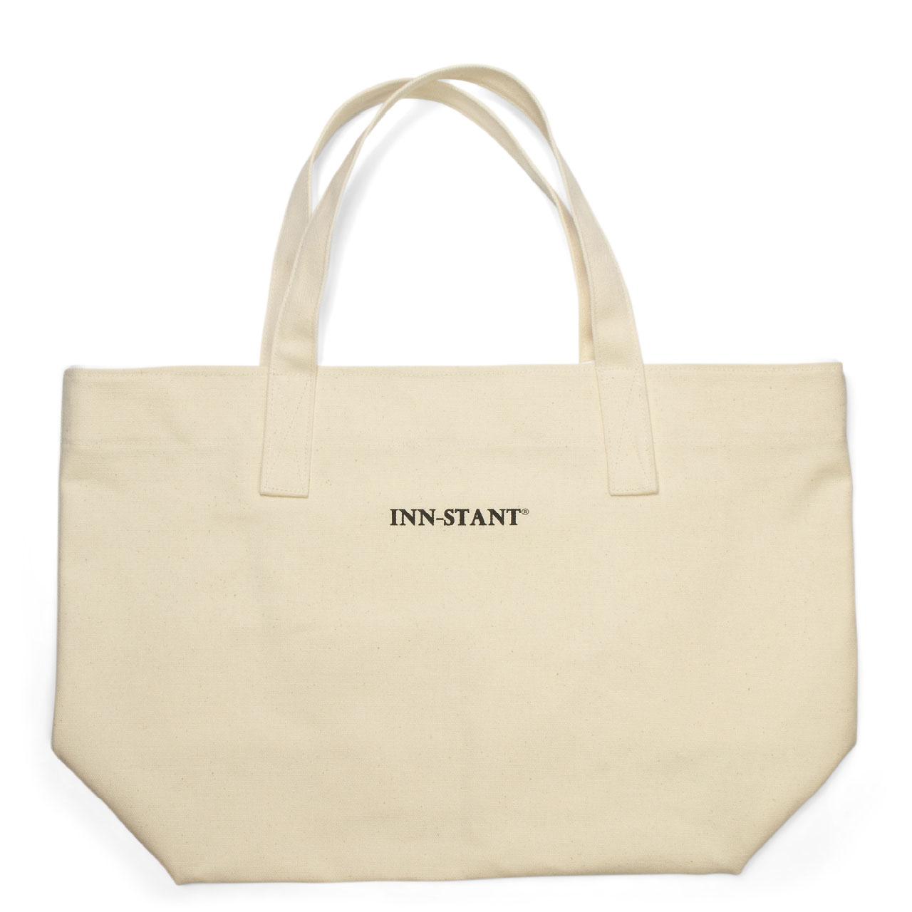 materi トートバッグ／INN-STANT インスタントロゴ　f-01 natural　日本製