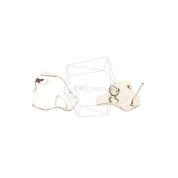 ERG-2006-G [2pieces] Shield Earrings, Shield Post Earring / 16mm 第2張的照片