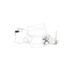 ERG-2006-R [2pieces] Shield Earrings, Shield Post Earring / 16mm 第2張的照片