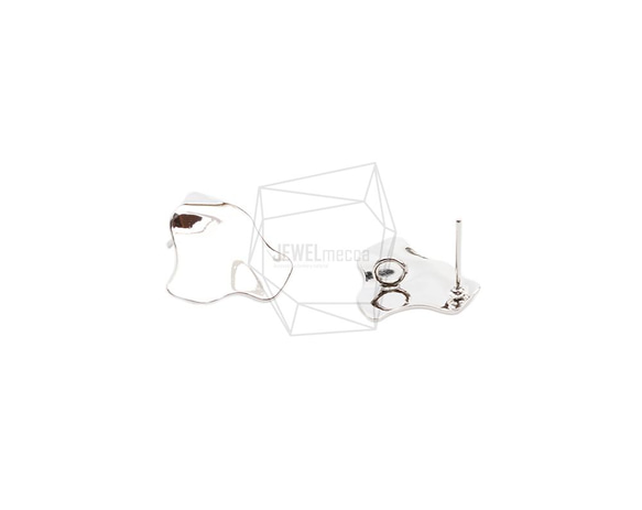 ERG-2006-R [2pieces] Shield Earrings, Shield Post Earring / 16mm 第2張的照片