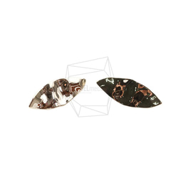 ERG-2008-G [2pieces] Shield Earrings, Shield Post Earring / 11mm 第1張的照片