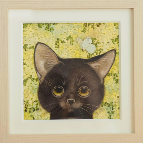 ミカオ　MICAO 「猫と女の子」版画　絵画 ミカオ MICAO 「猫と女の子」版画 絵画 ショップレビュー