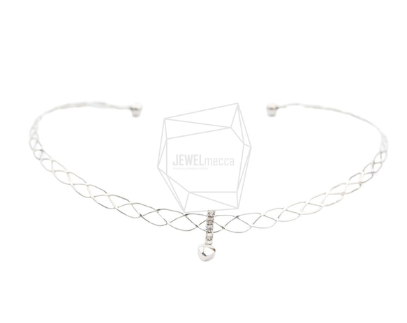 PDT-2554-R【1個入り】チョーカーのネックレス,Round Choker Collar Necklace 2枚目の画像