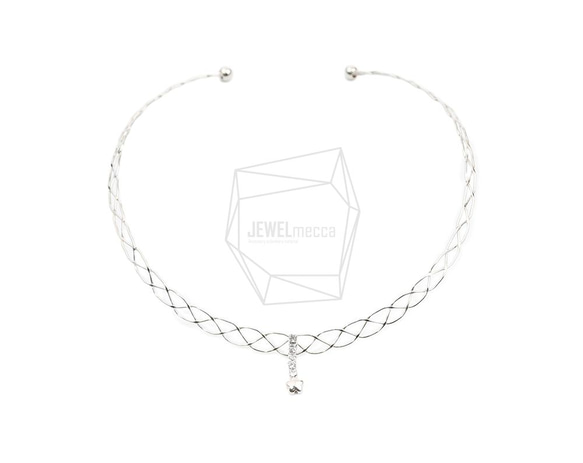 PDT-2555-R【1個入り】チョーカーのネックレス,Round Choker Collar Necklace 1枚目の画像