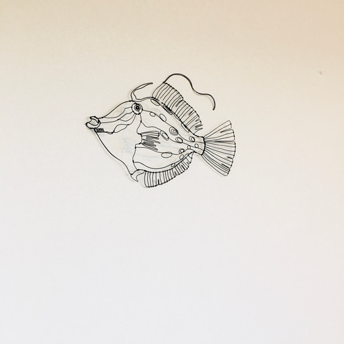 ワイヤーアート ワイヤークラフト 魚 さかな マルハギ【受注制作