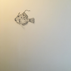 ワイヤーアート　ワイヤークラフト  魚　さかな　マルハギ【受注制作】 7枚目の画像