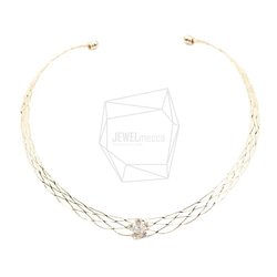 PDT-2557-G【1個入り】チョーカーのネックレス,Round Choker Collar Necklace 1枚目の画像