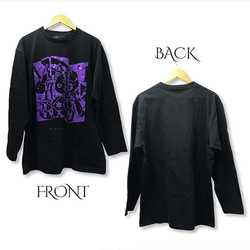 MASTERPRISM USAGI×BLACK×PURPLE プリントTシャツ ビッグサイズ おしゃれ ユニセックス 6枚目の画像