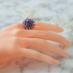 flower ring（violet） 4枚目の画像