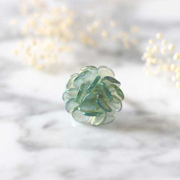 flower ring（mint-green） 1枚目の画像