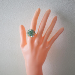 flower ring（mint-green） 3枚目の画像