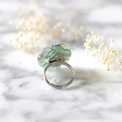 flower ring（mint-green） 5枚目の画像
