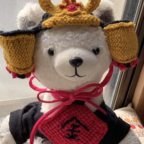 大きめ 子供の日 兜 五月人形 端午の節句 ハンドメイド 猫 犬 ハンドメイド こどもの日】猫・犬用 端午の節句帽子（兜）とスタイ（金太郎腹